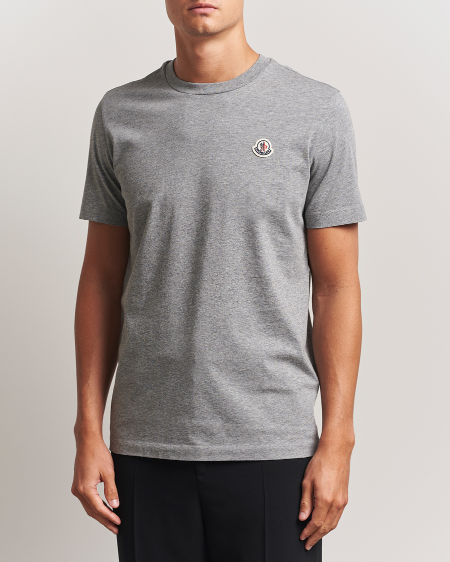 Herren | T-Shirts | Moncler | 3-Pack Logo T-Shirt Grey/White/Black