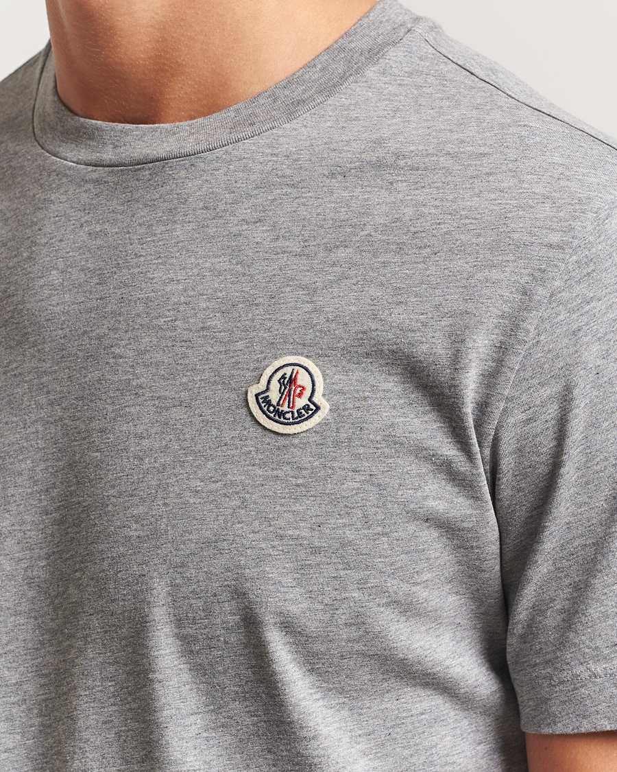 Herren | T-Shirts | Moncler | 3-Pack Logo T-Shirt Grey/White/Black