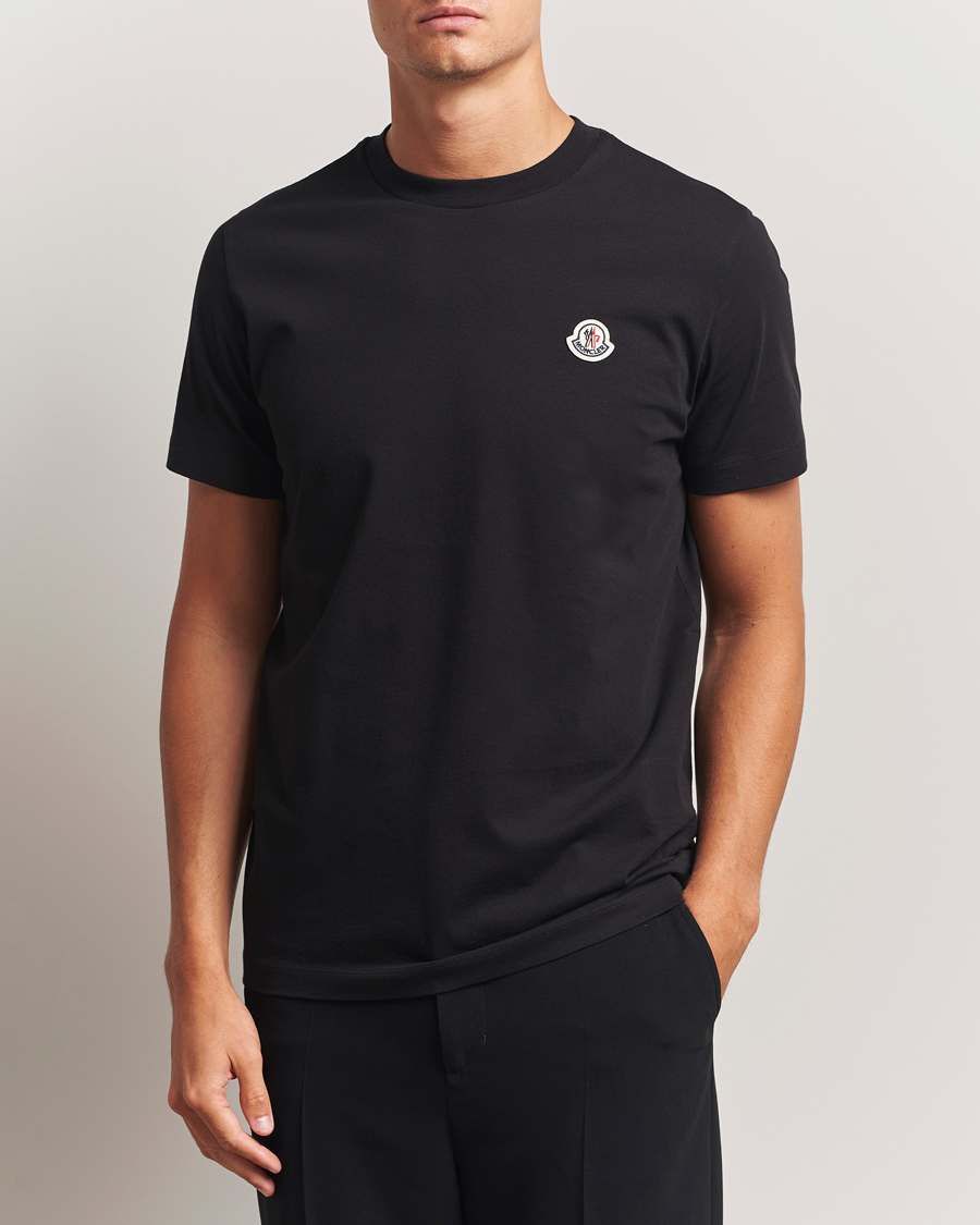 Herren | T-Shirts | Moncler | 3-Pack Logo T-Shirt Black