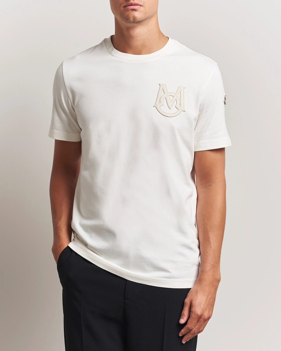 Herren | T-Shirts | Moncler | Embossed Logo T-Shirt Off White