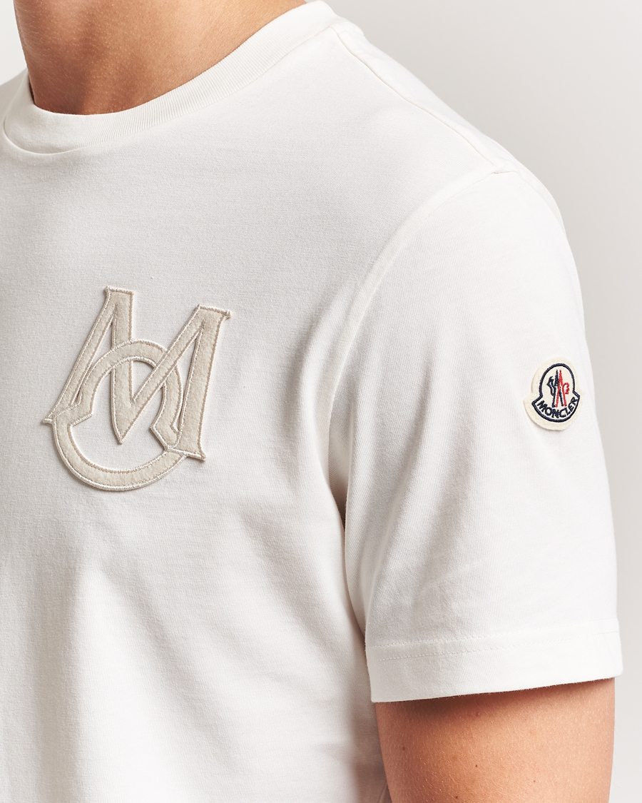 Herren | T-Shirts | Moncler | Embossed Logo T-Shirt Off White