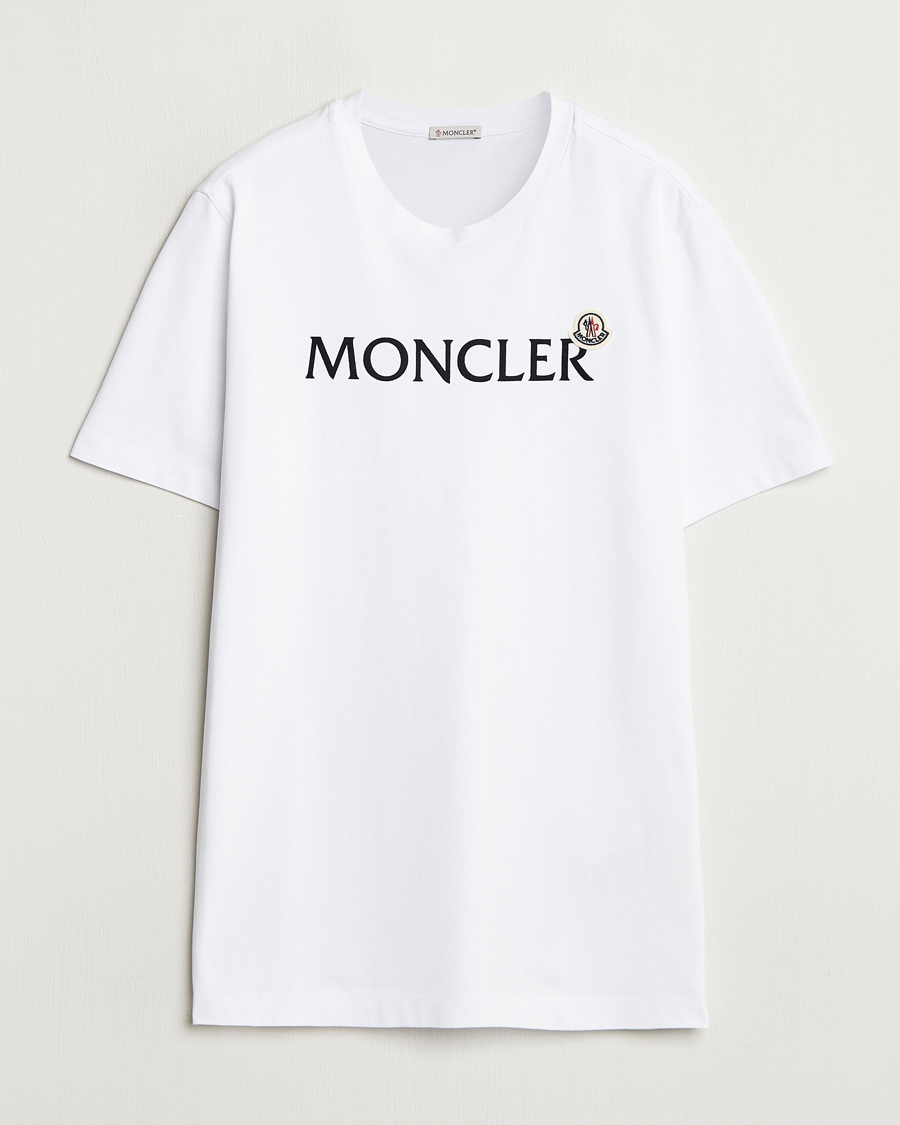 Herren | T-Shirts | Moncler | Lettering Logo T-Shirt White