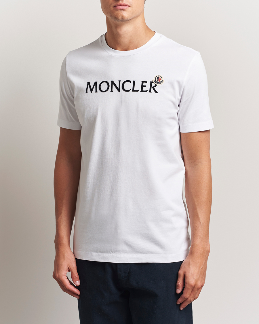 Herren | T-Shirts | Moncler | Lettering Logo T-Shirt White