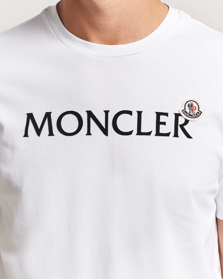Herren | T-Shirts | Moncler | Lettering Logo T-Shirt White