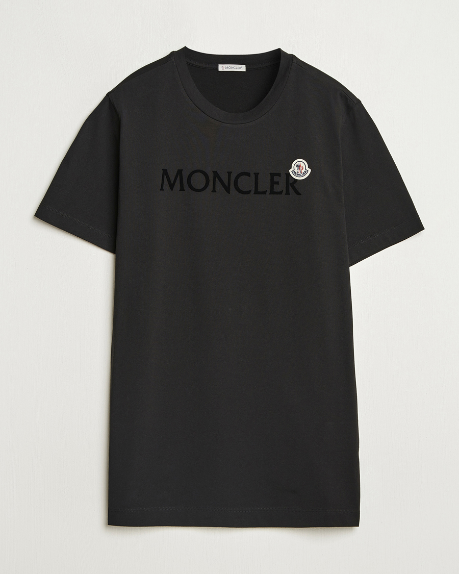 Herren | T-Shirts | Moncler | Lettering Logo T-Shirt Black