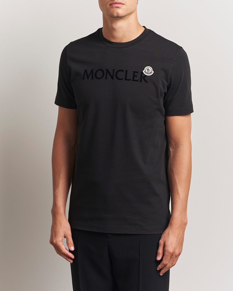 Herren | T-Shirts | Moncler | Lettering Logo T-Shirt Black