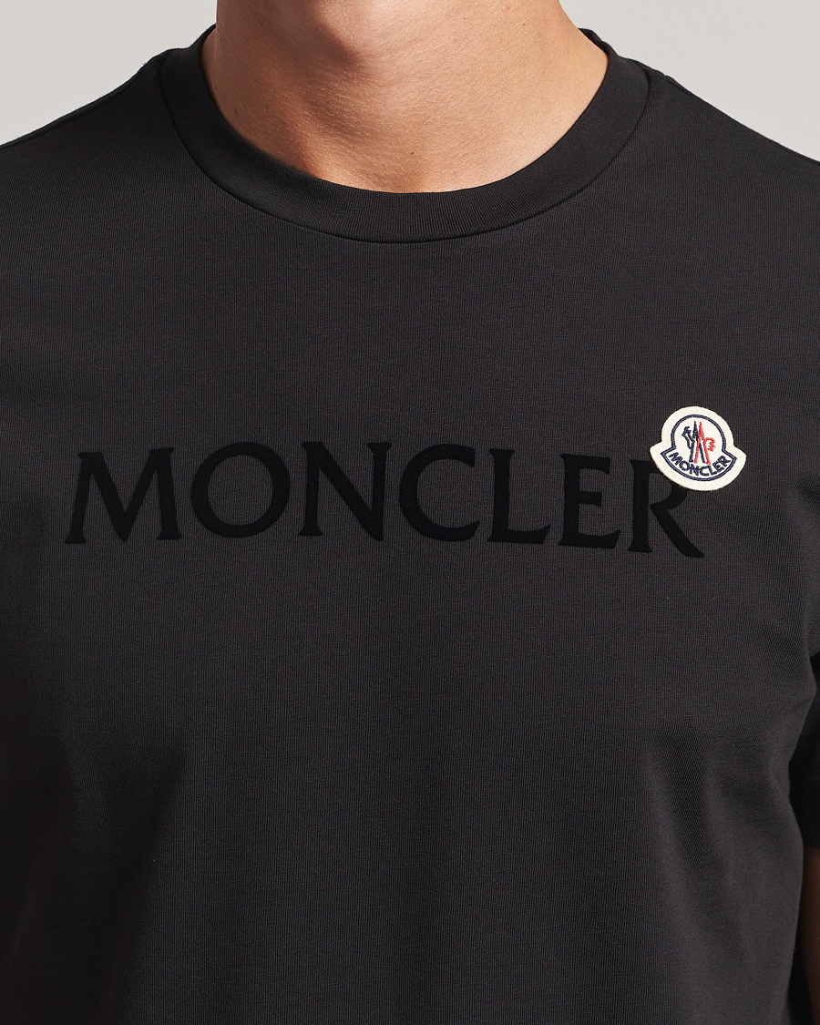 Herren | T-Shirts | Moncler | Lettering Logo T-Shirt Black