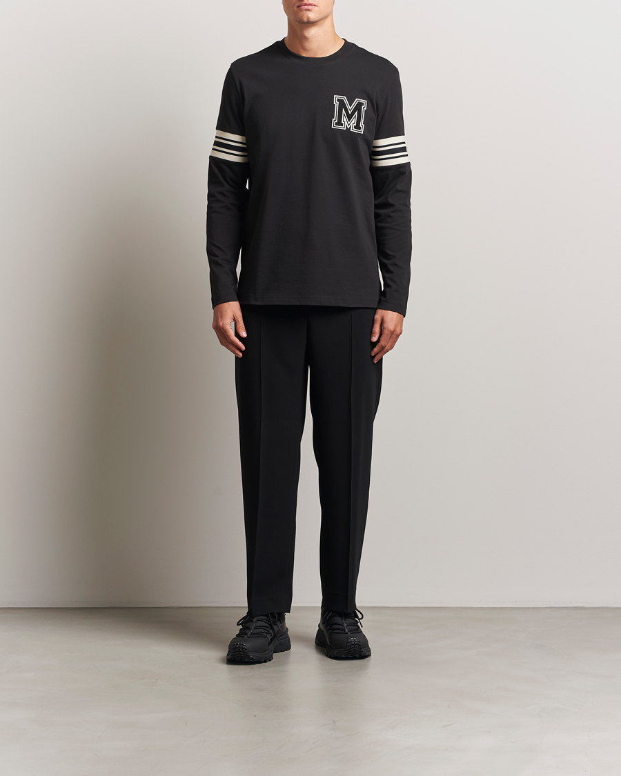 Herren | T-Shirts | Moncler | Archive Logo Long Sleeve T-Shirt Black