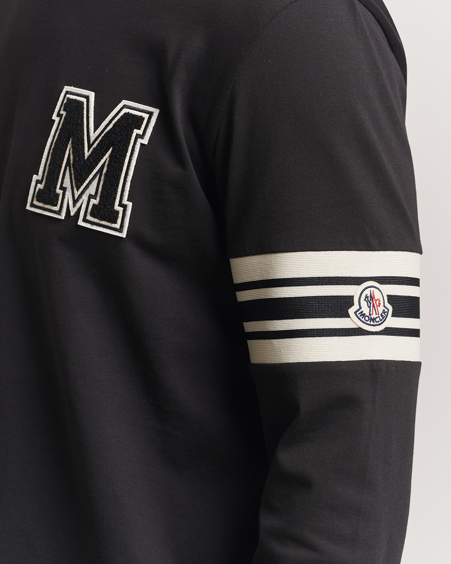 Herren | T-Shirts | Moncler | Archive Logo Long Sleeve T-Shirt Black