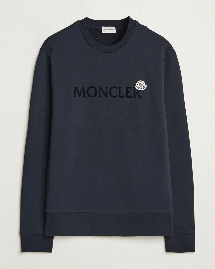 Herren | Pullover | Moncler | Lettering Logo Sweatshirt Navy