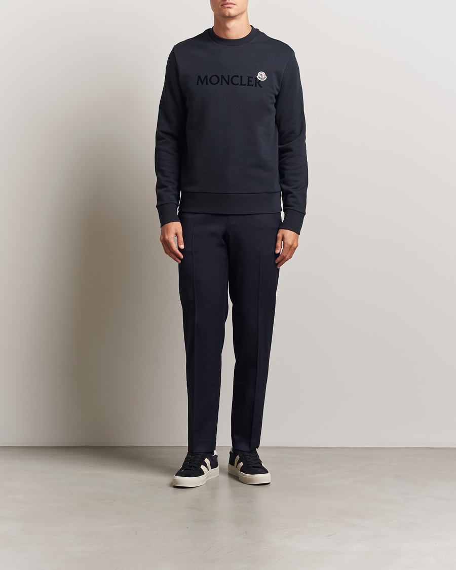 Herren | Pullover | Moncler | Lettering Logo Sweatshirt Navy