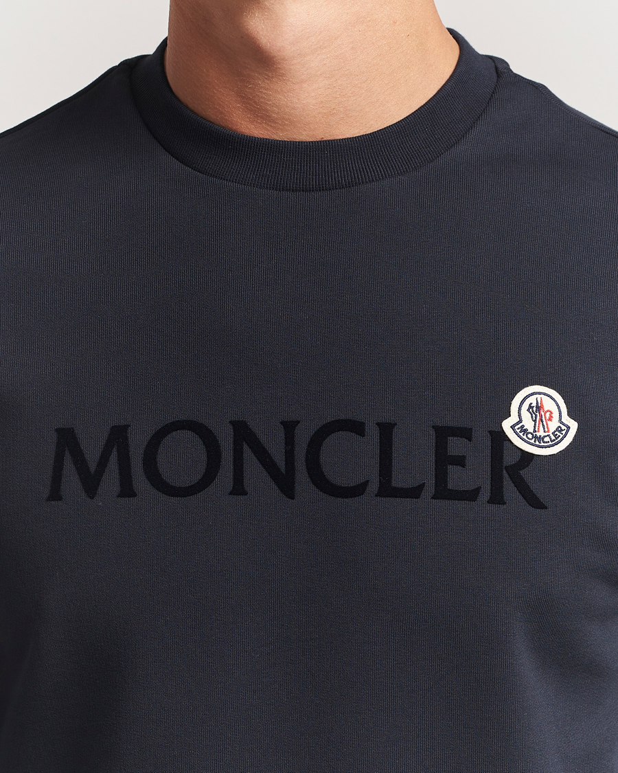 Herren | Pullover | Moncler | Lettering Logo Sweatshirt Navy