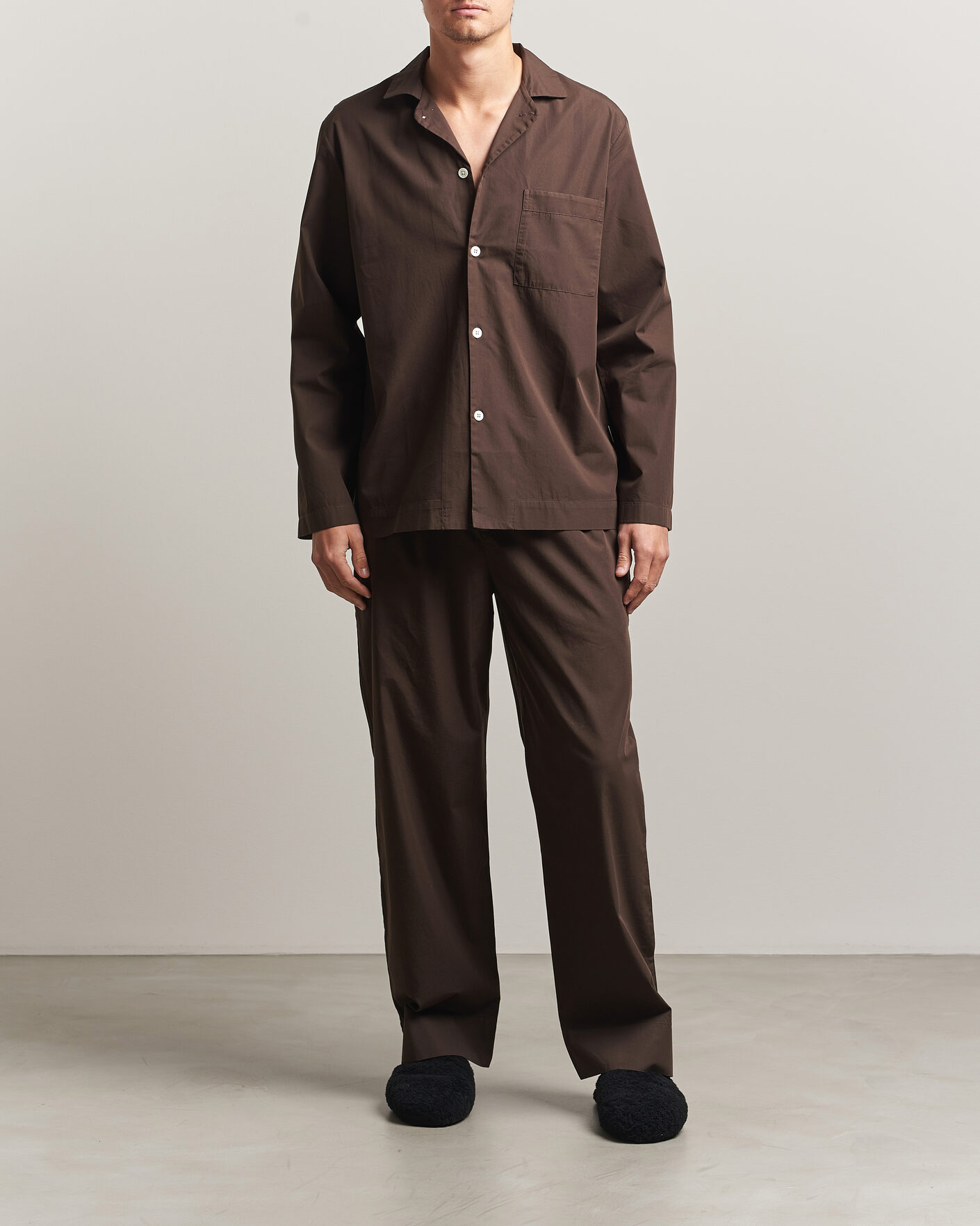Herren | Schlafanzüge & Bademäntel | Tekla | Poplin Pyjama Pants Coffee
