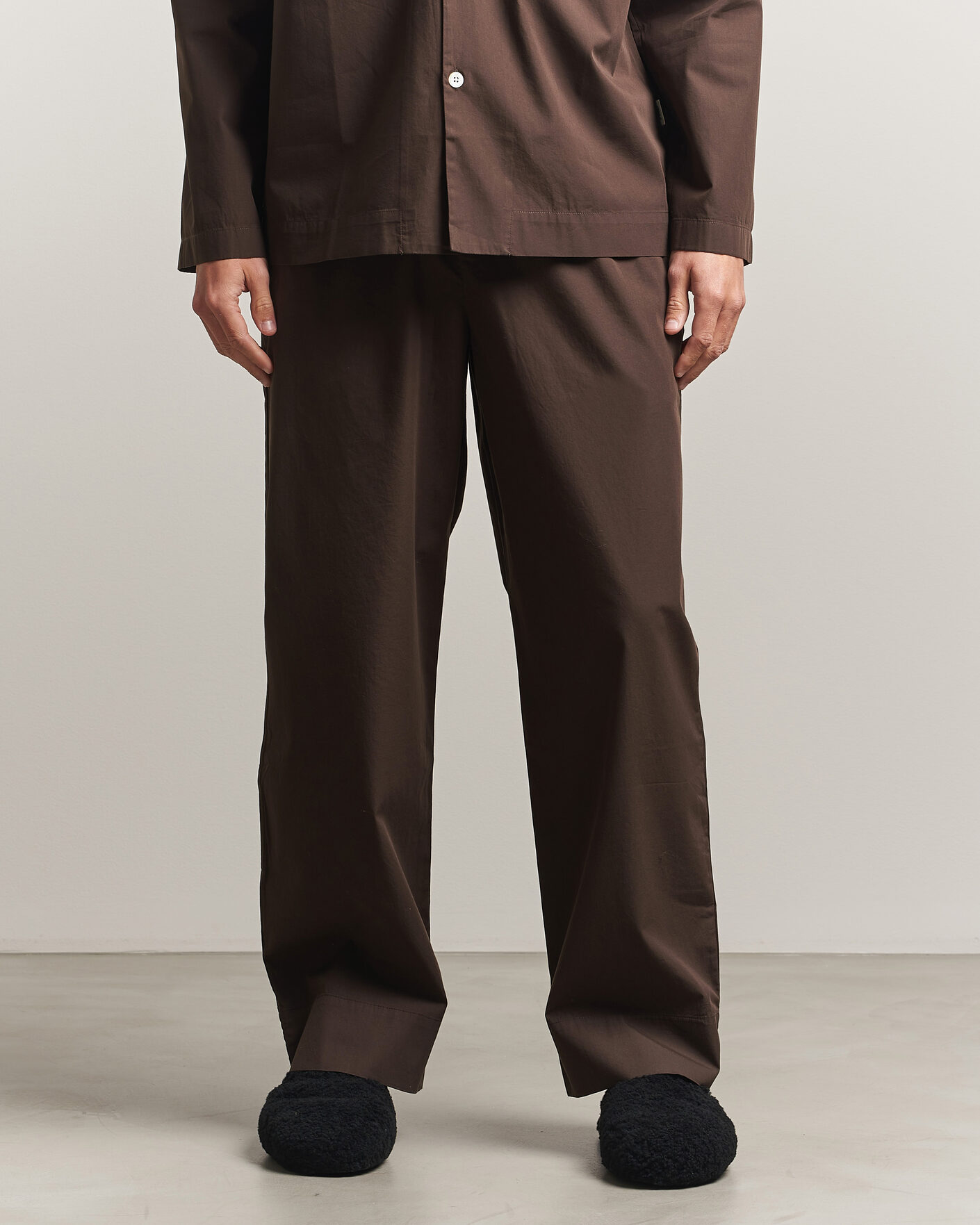 Herren | Schlafanzüge & Bademäntel | Tekla | Poplin Pyjama Pants Coffee