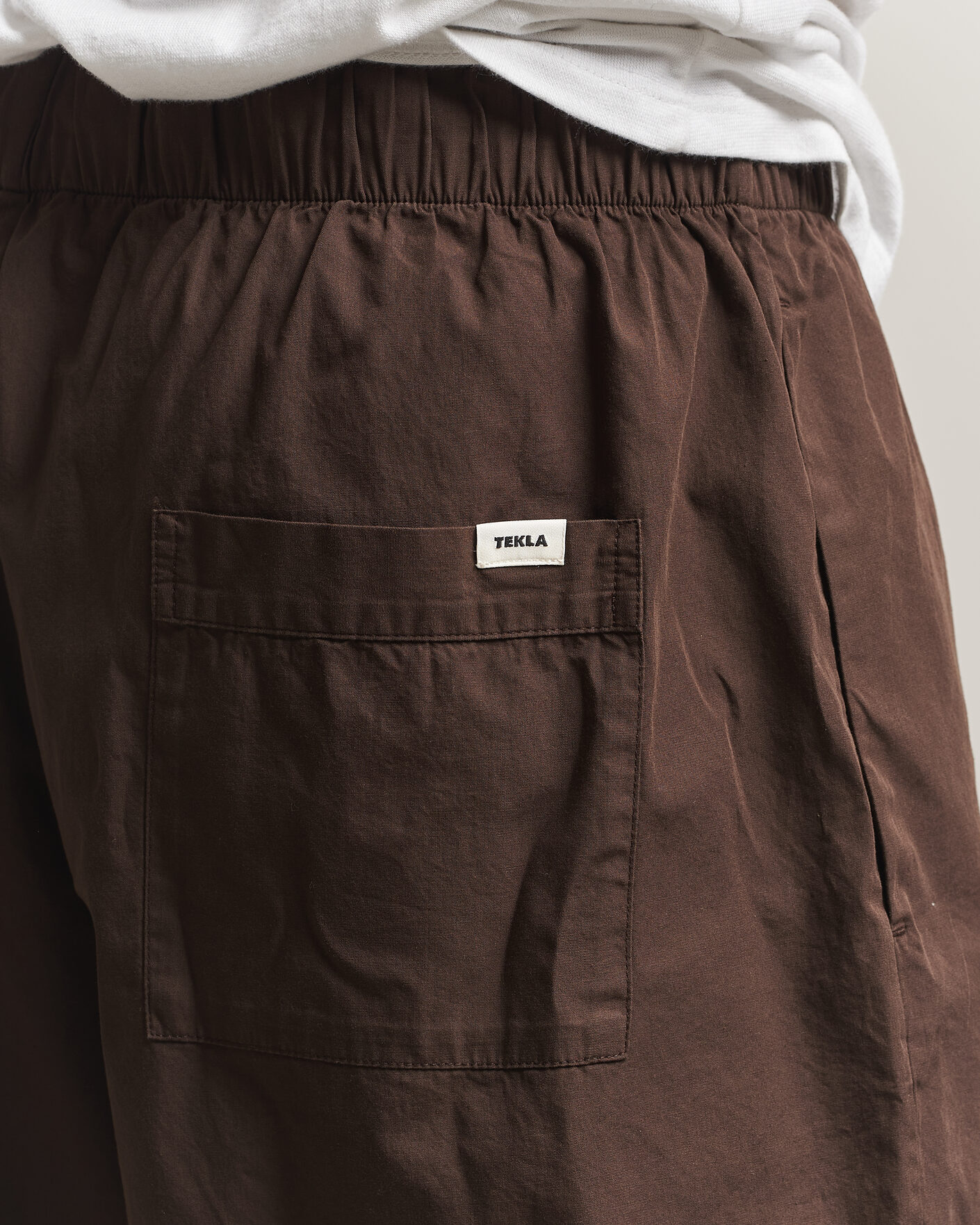 Herren | Schlafanzüge & Bademäntel | Tekla | Poplin Pyjama Shorts Coffee