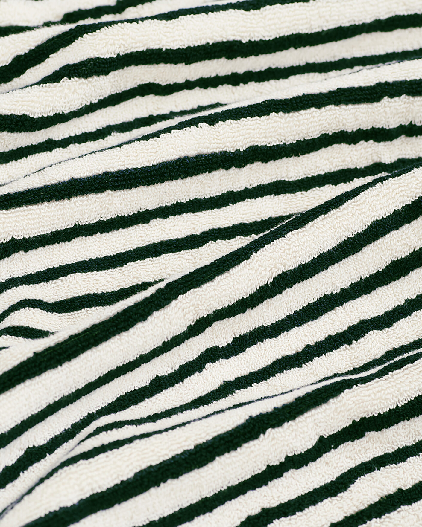 Herren | Textilien | Tekla | Organic Terry Hand Towel Racing Green Stripes