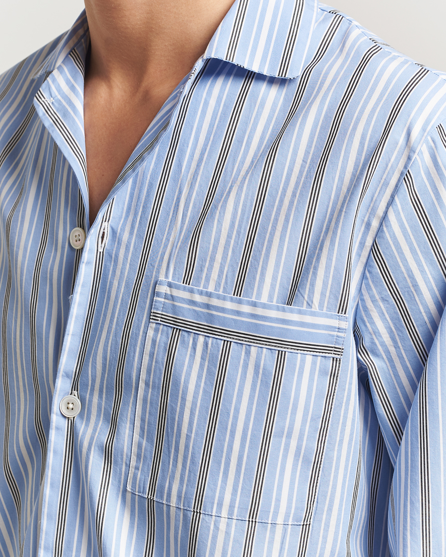 Herren | Schlafanzüge & Bademäntel | Tekla | Poplin Pyjama Shirt Stave Stripes