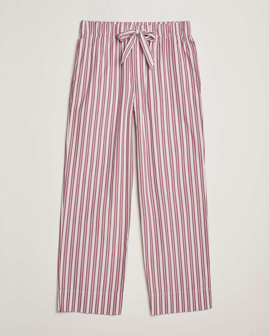 Herren | Schlafanzüge & Bademäntel | Tekla | Poplin Pyjama Pants Rhubarb Stripes
