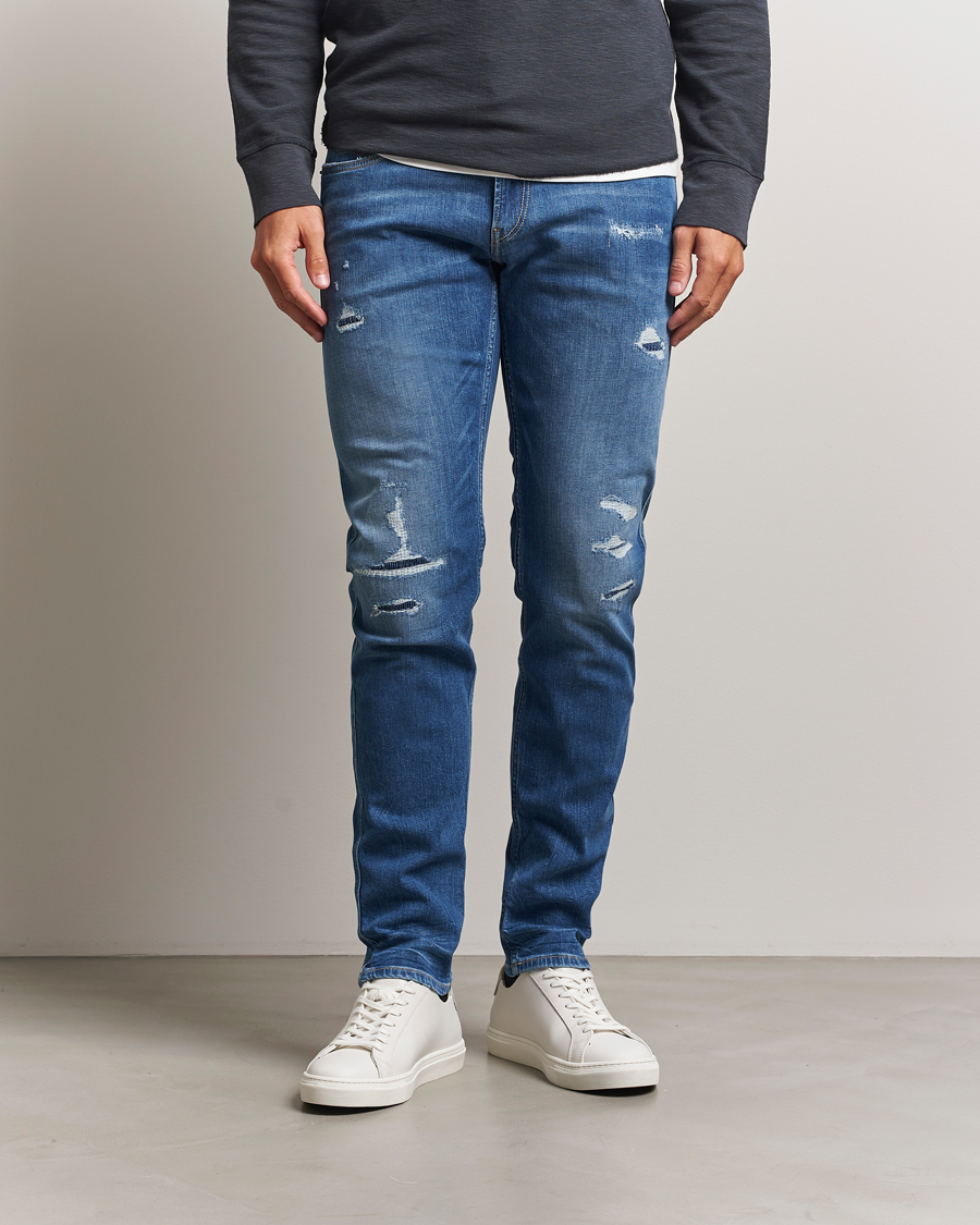 Herren | Jeans | Replay | Anbass Distressed Super Stretch Bio Jeans Medium Blue