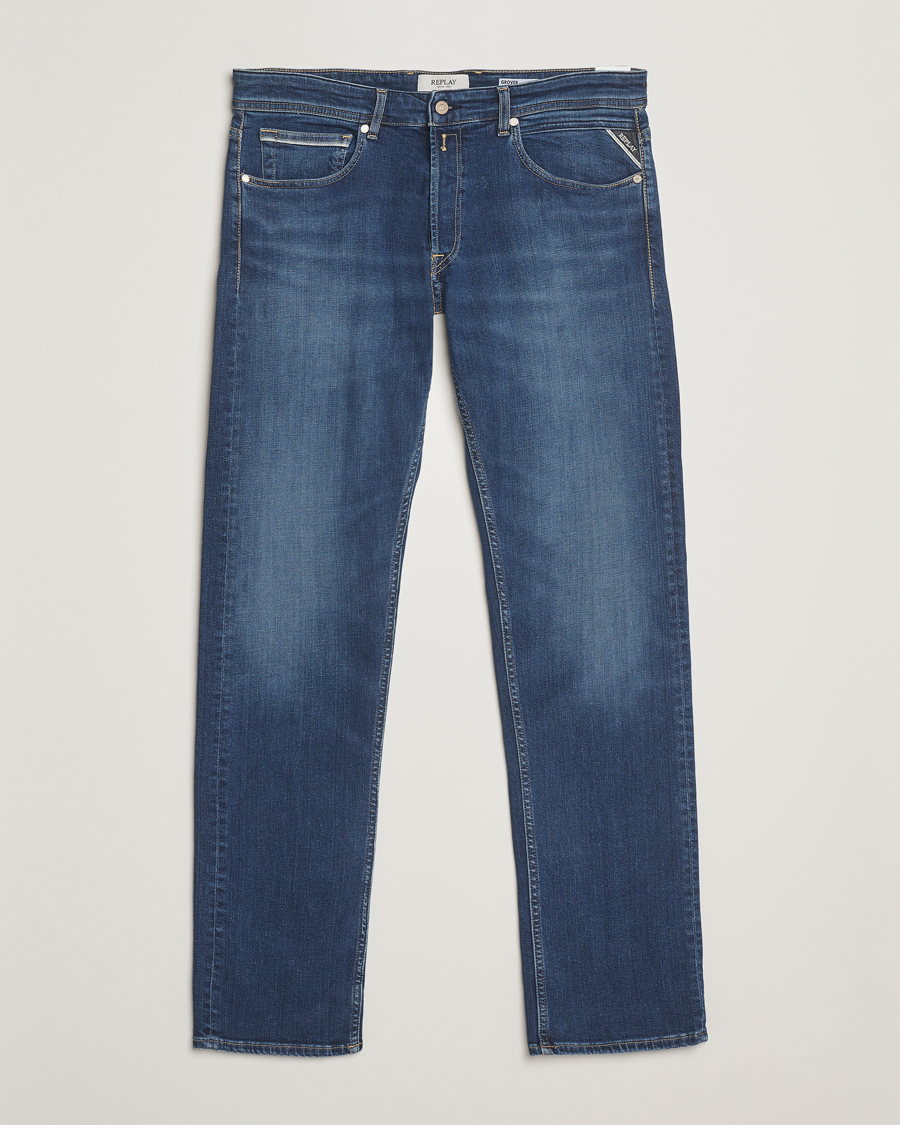 Herren | Jeans | Replay | Grover Super Stretch Bio Jeans Medium Blue