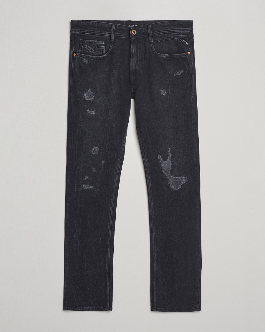 Herren | Jeans | Replay | Rocco Comfort Fit Stretch Jeans Washed Black