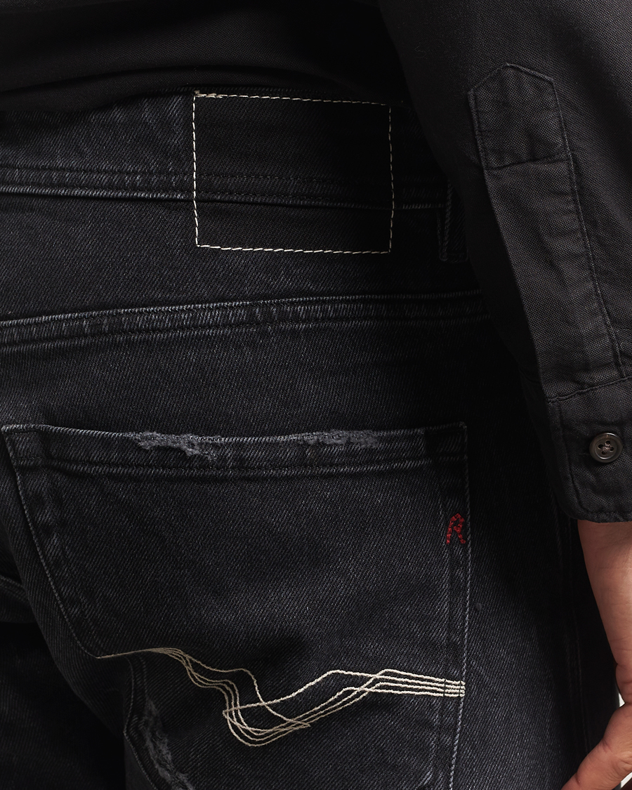 Herren | Jeans | Replay | Rocco Comfort Fit Stretch Jeans Washed Black