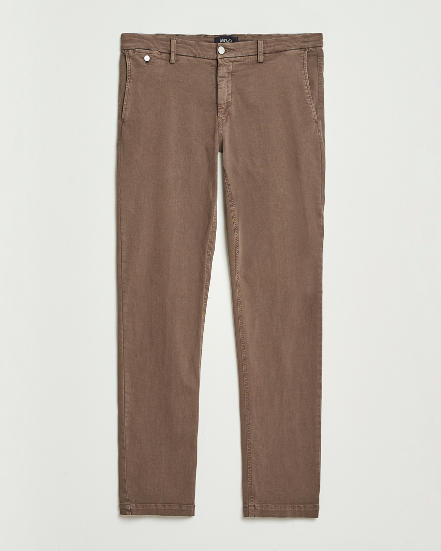 Herren | Hosen | Replay | Benni Hyperflex X-Lite Chinos Brown