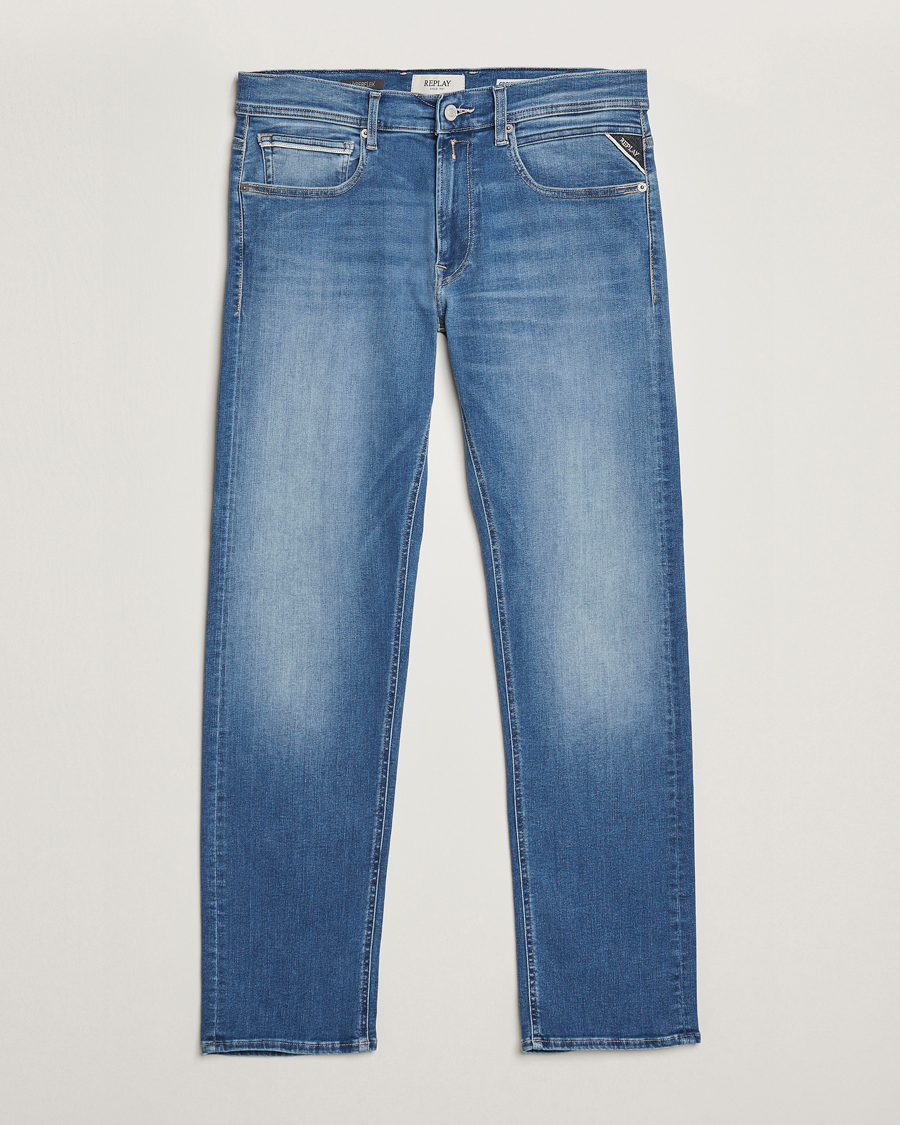 Herren | Jeans | Replay | Grover Hyperflex Original Jeans Medium Blue