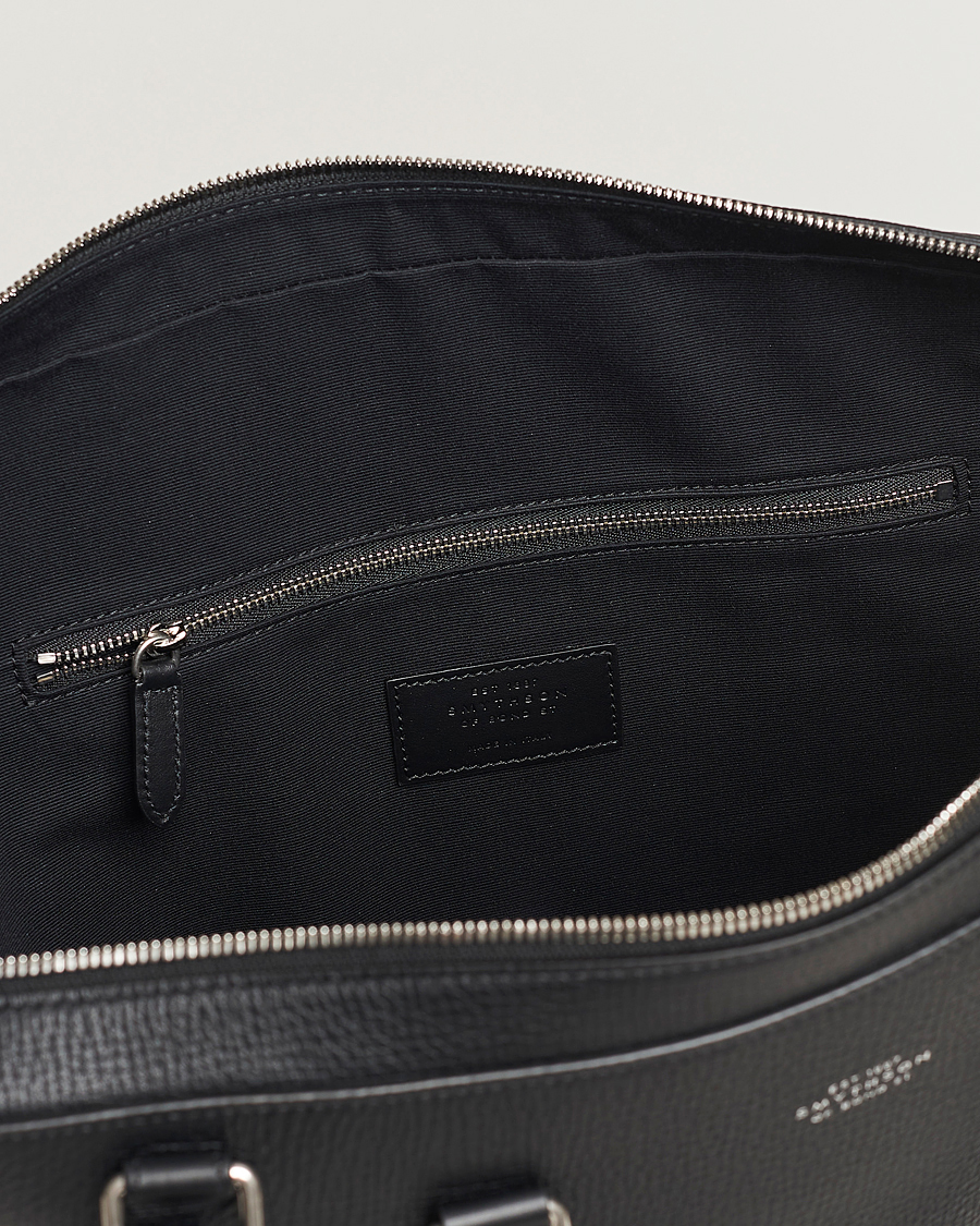 Herren | Taschen | Smythson | Ludlow Slim Briefcase With Zip Front Black