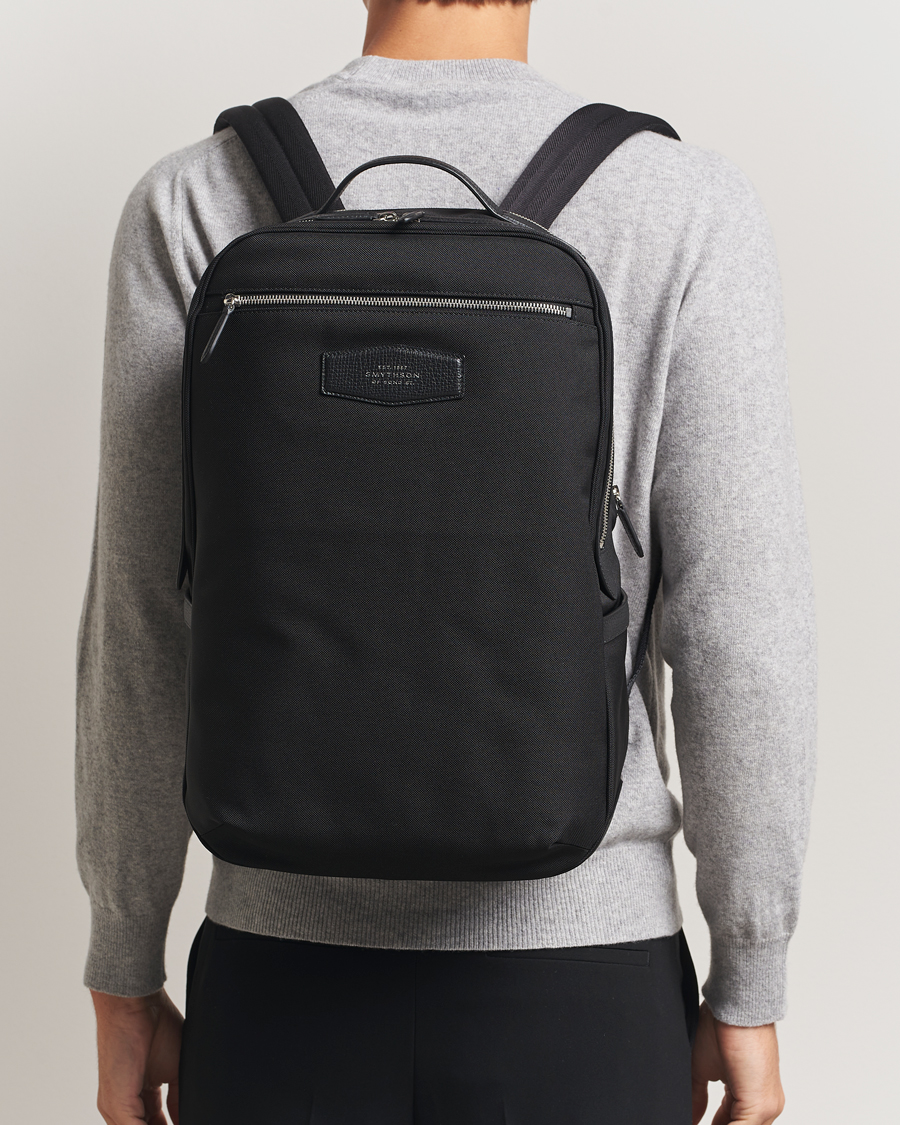 Herren | Taschen | Smythson | Canvas Norton Backpack Black