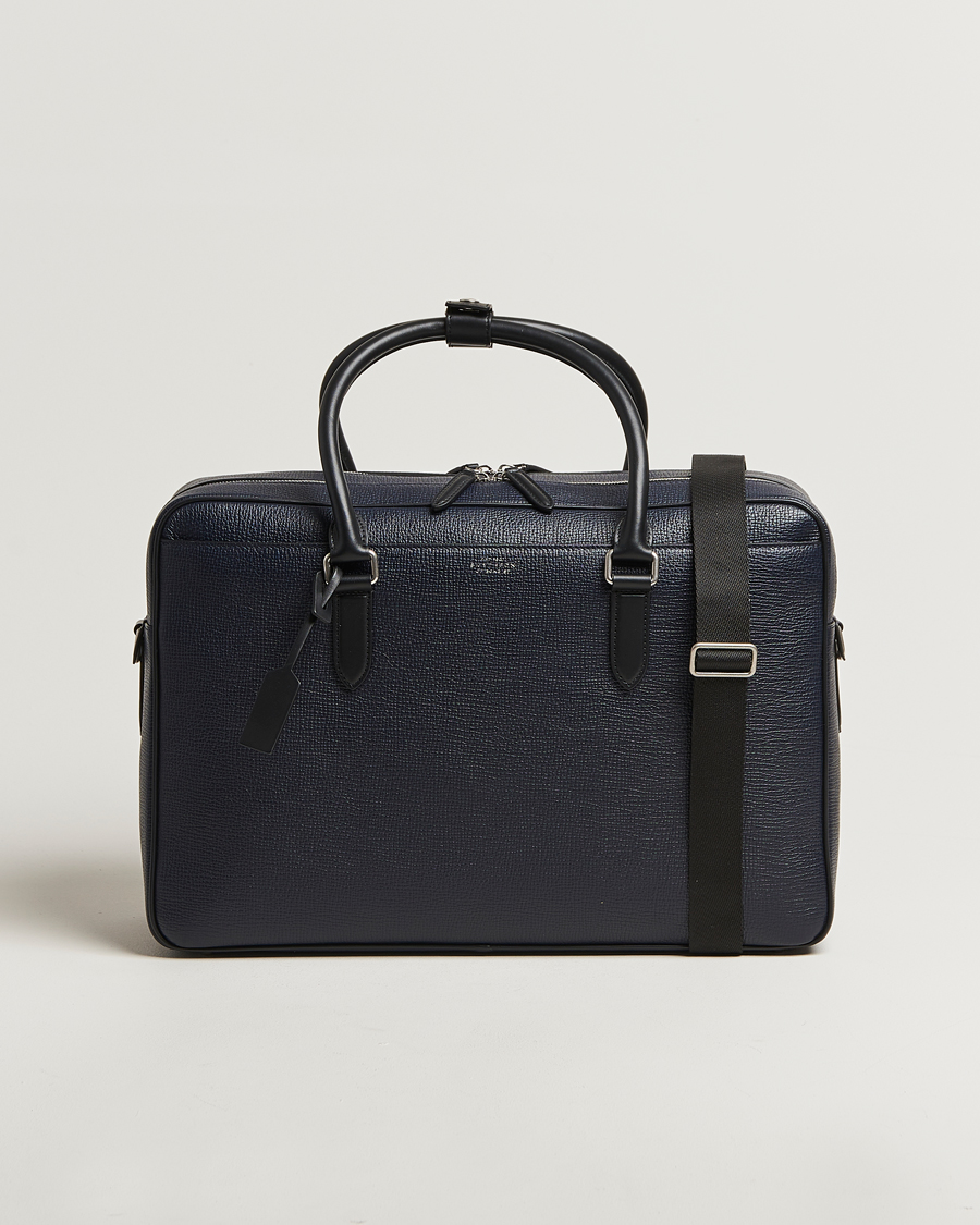 Herren | Taschen | Smythson | Ludlow 48 Hours Travel Bag Navy