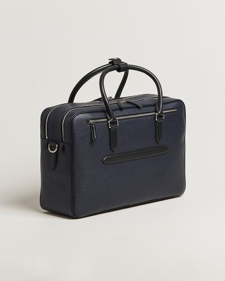 Herren | Taschen | Smythson | Ludlow 48 Hours Travel Bag Navy