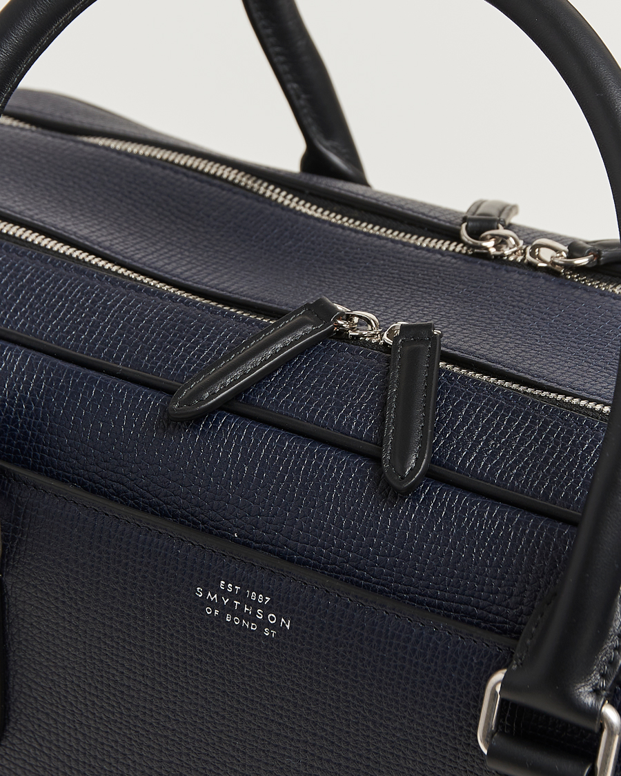 Herren | Taschen | Smythson | Ludlow 48 Hours Travel Bag Navy