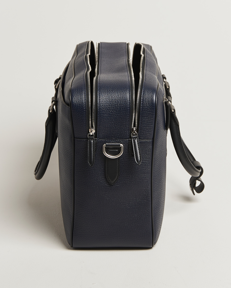 Herren | Taschen | Smythson | Ludlow 48 Hours Travel Bag Navy