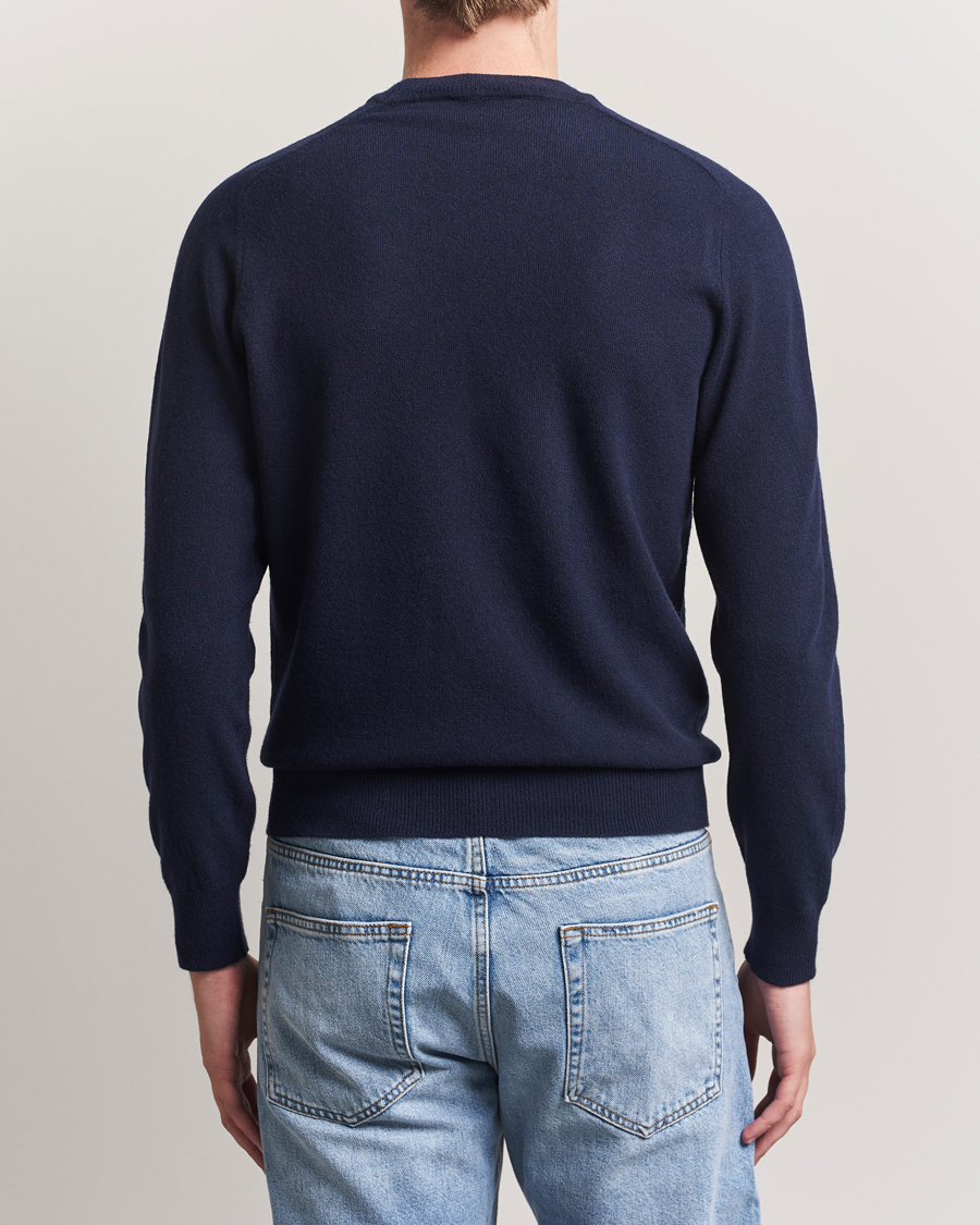 Herren | Pullover | Altea | Wool/Cashmere Crew Neck Pullover Navy