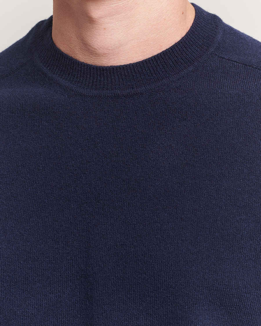 Herren | Pullover | Altea | Wool/Cashmere Crew Neck Pullover Navy
