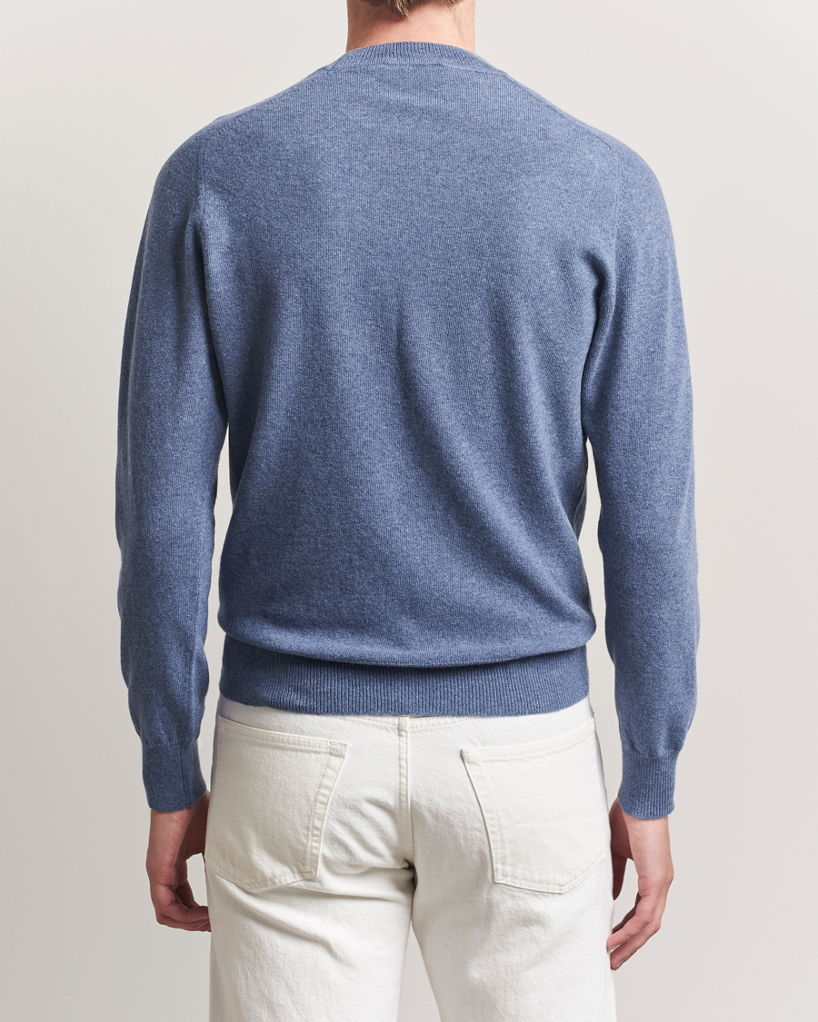 Herren | Pullover | Altea | Wool/Cashmere Crew Neck Pullover Blue