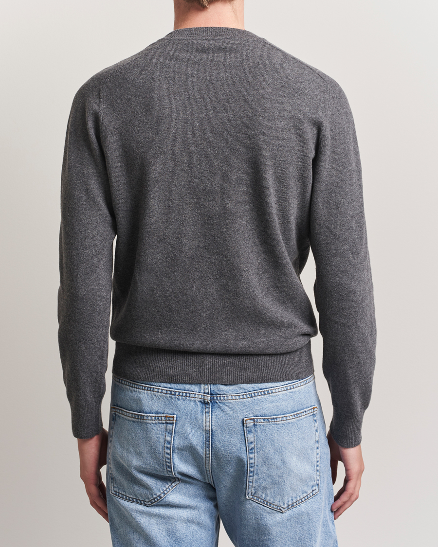 Herren | Pullover | Altea | Wool/Cashmere Crew Neck Pullover Charcoal