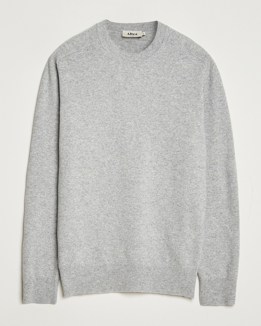 Herren | Pullover | Altea | Wool/Cashmere Crew Neck Pullover Light Grey