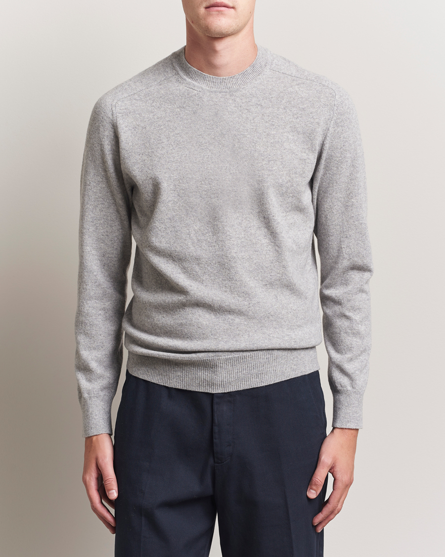 Herren | Pullover | Altea | Wool/Cashmere Crew Neck Pullover Light Grey