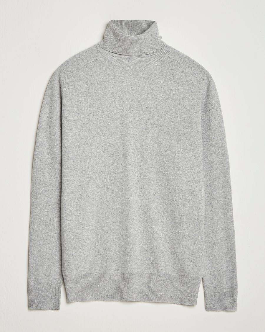 Herren | Pullover | Altea | Wool/Cashmere Rollneck Light Grey