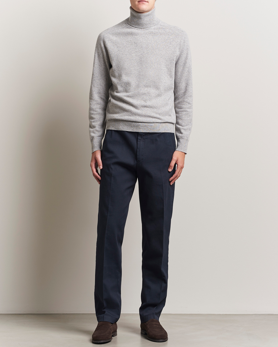 Herren | Pullover | Altea | Wool/Cashmere Rollneck Light Grey