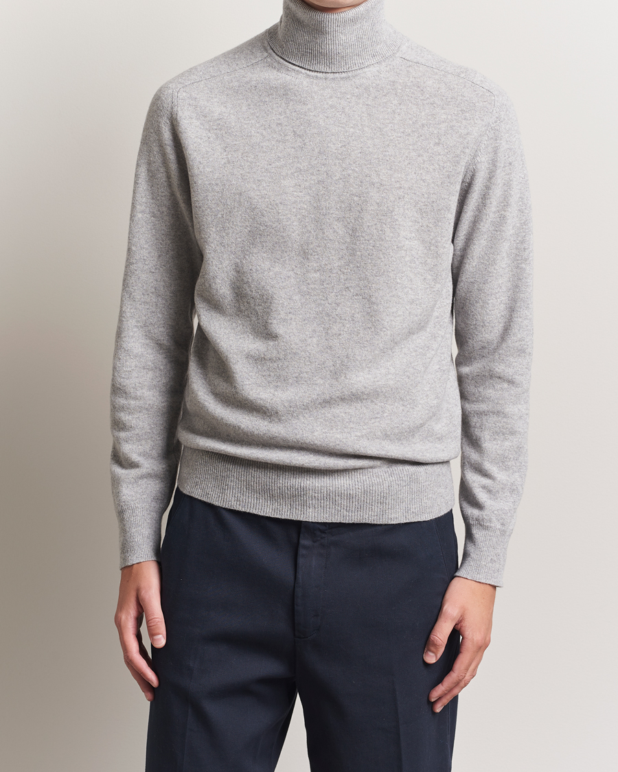 Herren | Pullover | Altea | Wool/Cashmere Rollneck Light Grey