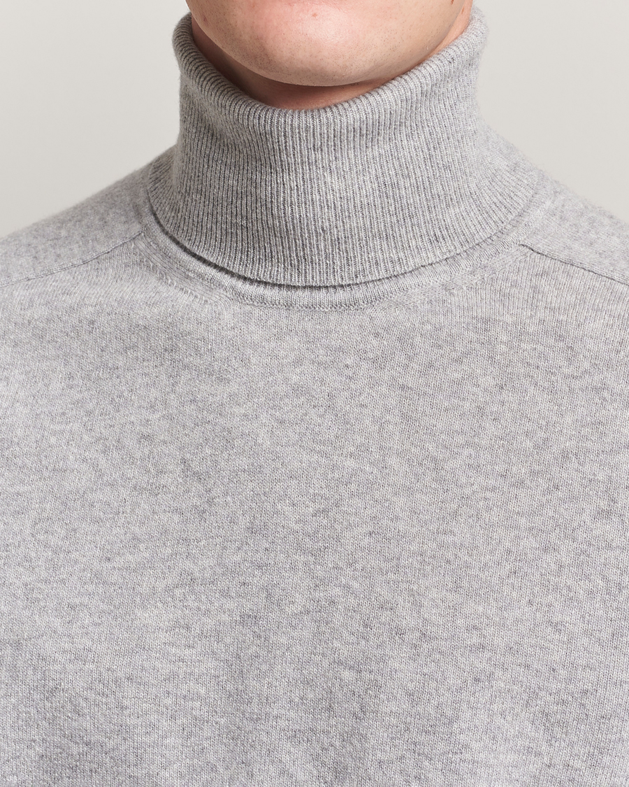Herren | Pullover | Altea | Wool/Cashmere Rollneck Light Grey