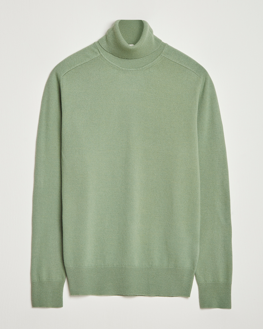 Herren | Pullover | Altea | Wool/Cashmere Rollneck Green