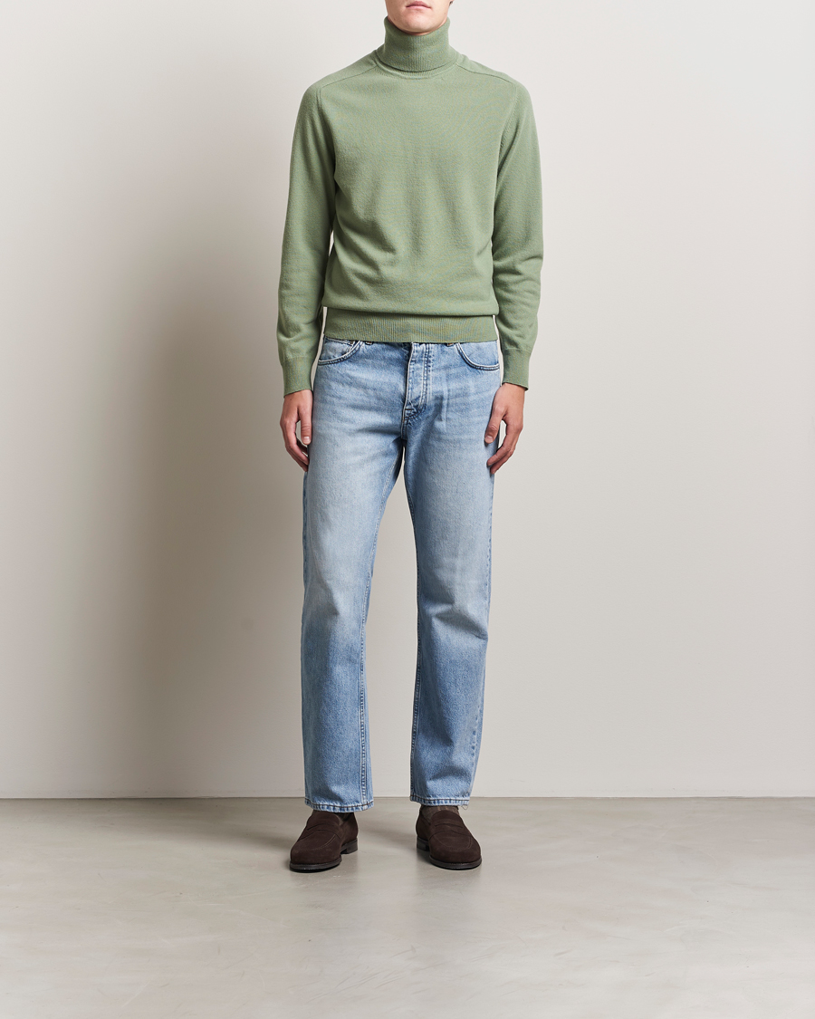 Herren | Pullover | Altea | Wool/Cashmere Rollneck Green