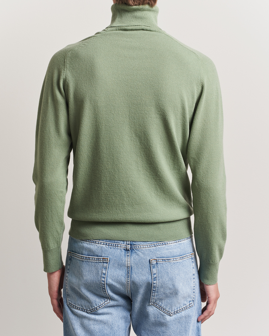Herren | Pullover | Altea | Wool/Cashmere Rollneck Green