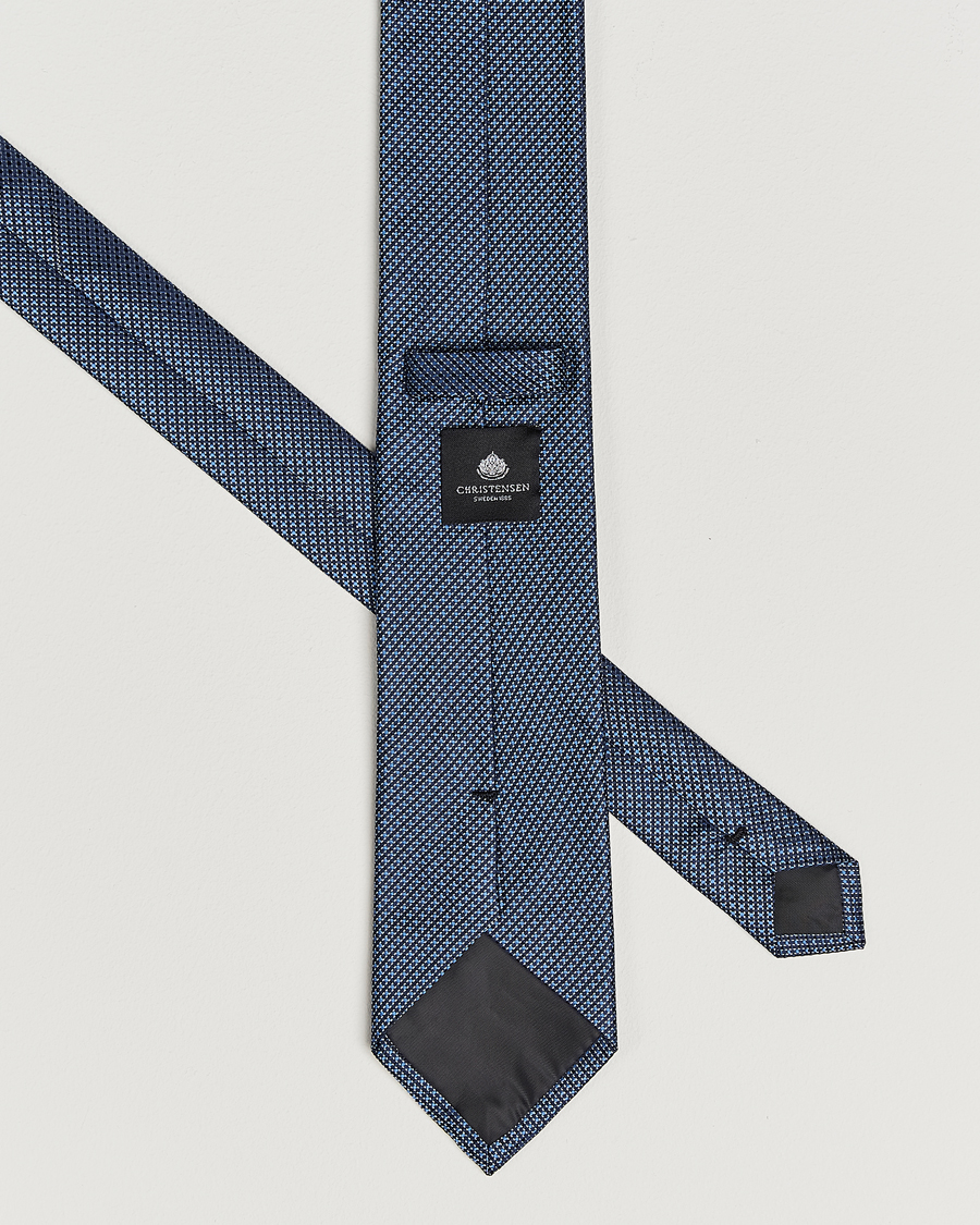 Herren | Krawatten | Amanda Christensen | Box Set Silk 8 cm Tie And Pocket Square Sky Blue