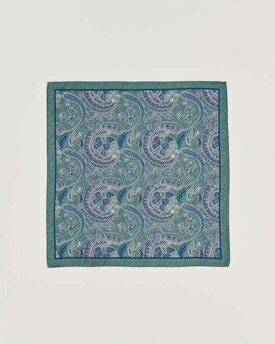 Herren | Krawatten | Amanda Christensen | Box Set Silk 8 cm Tie And Pocket Square Dark Green