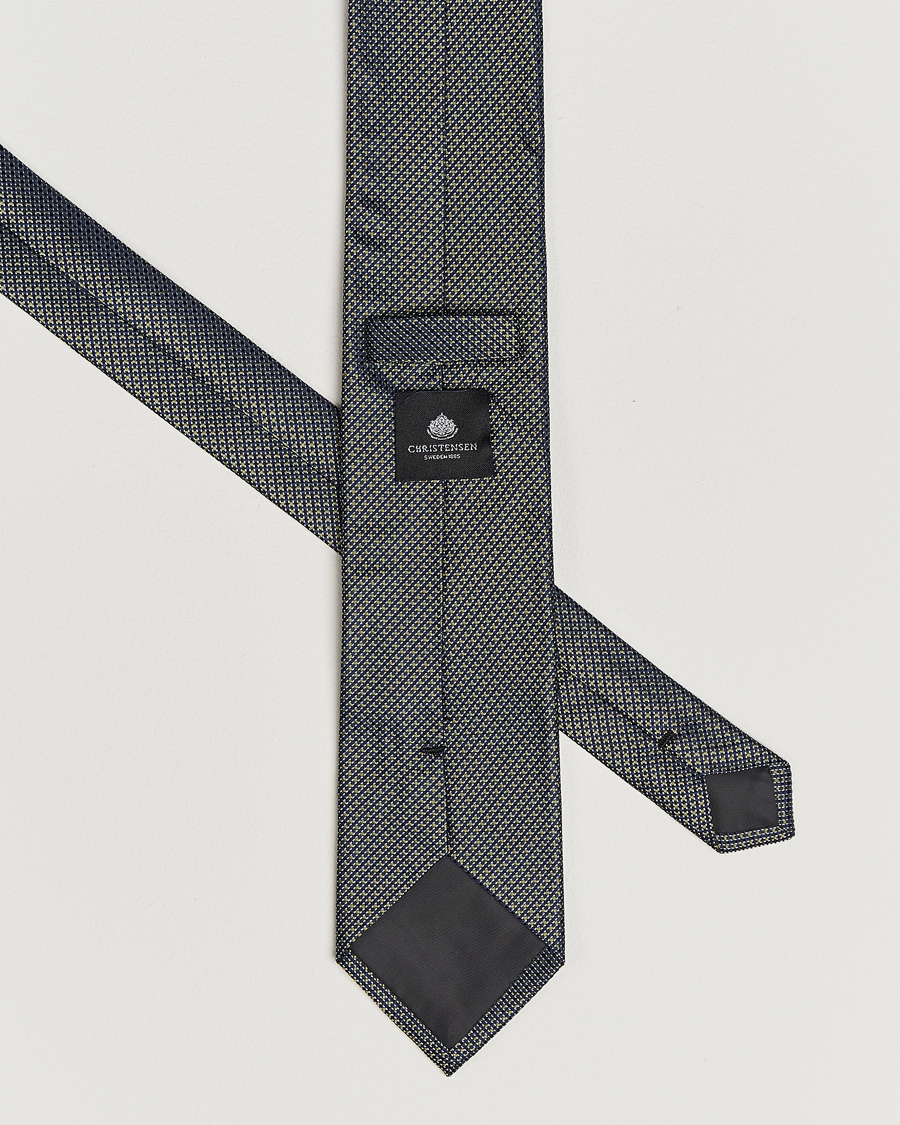 Herren | Krawatten | Amanda Christensen | Box Set Silk 8 cm Tie And Pocket Square Dark Green